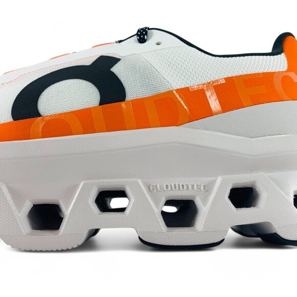 On Cloudmonster Undyed White Flame Men's Running Shoes Sneakers 61-98086 - Picture 8 of 10